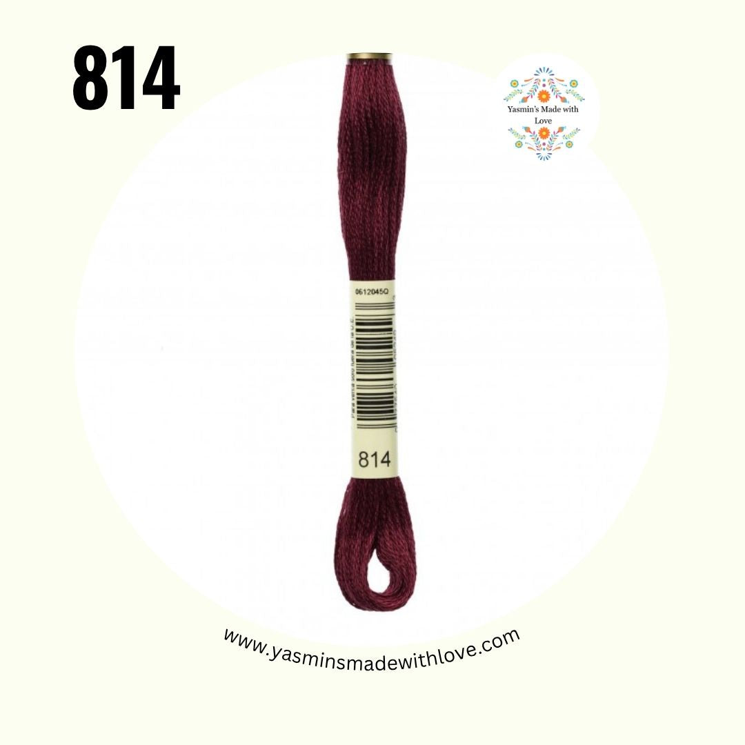 814 Garnet Dark – DMC Mouliné Standard Cotton