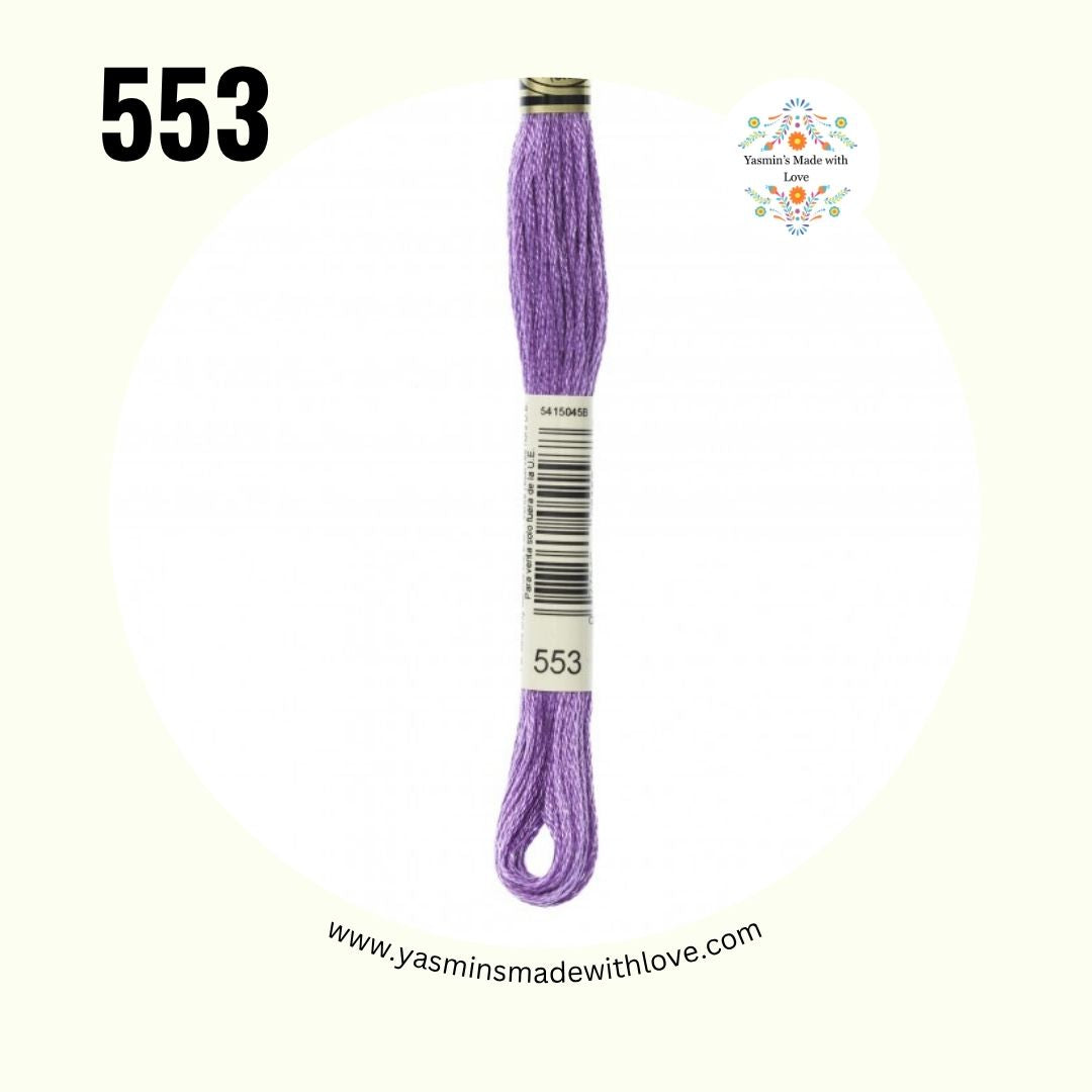 DMC 553 Violet – Mouliné Standard Cotton Embroidery Floss