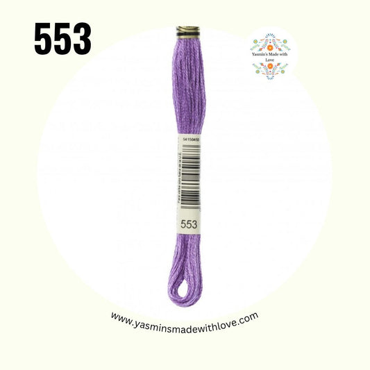 DMC 553 Violet – Mouliné Standard Cotton Embroidery Floss