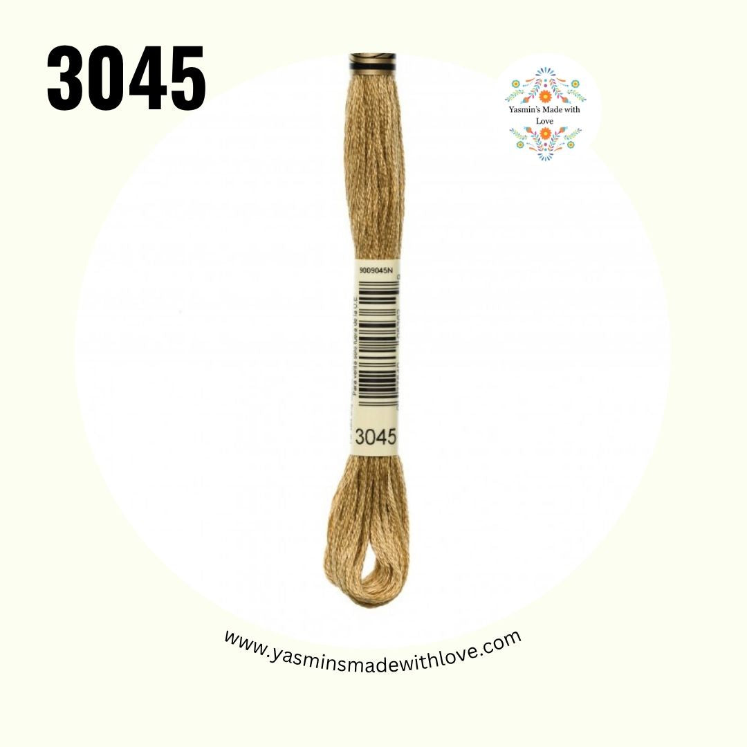 3045 Yellow Beige Dark – DMC Mouliné Standard Cotton