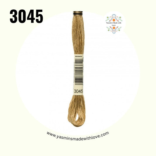 3045 Yellow Beige Dark – DMC Mouliné Standard Cotton
