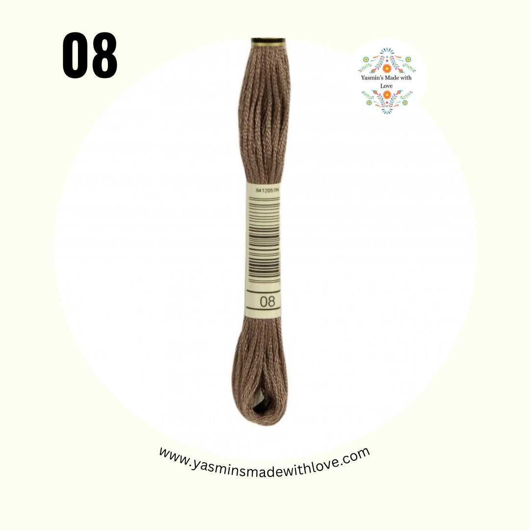 DMC 08 Driftwood Dark – DMC Mouliné Standard Cotton