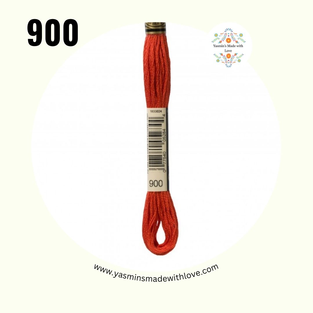 900 Burnt Orange Dark – DMC Mouliné Standard Cotton