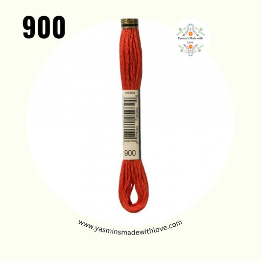 900 Burnt Orange Dark – DMC Mouliné Standard Cotton