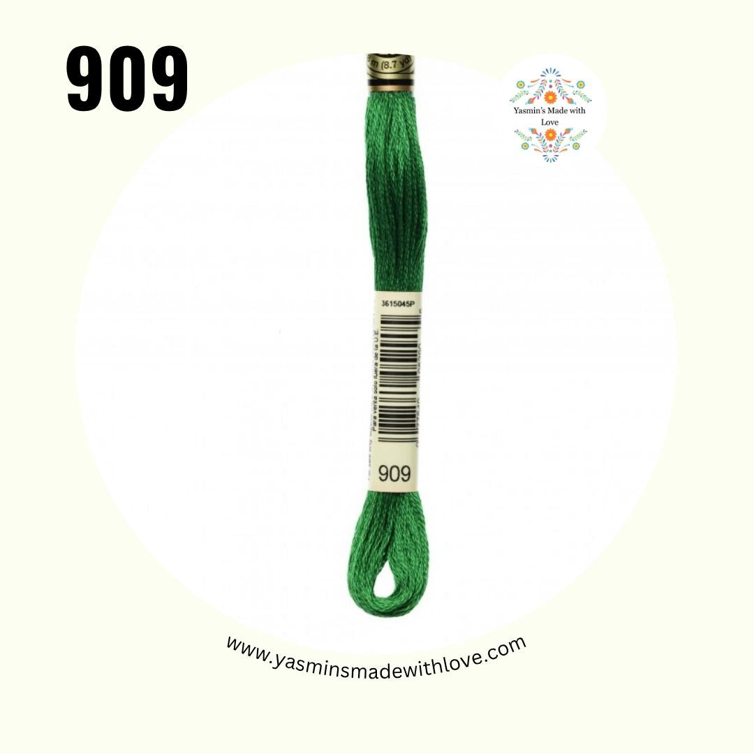 909 Emerald Green Very Dark – DMC Mouliné Standard Cotton
