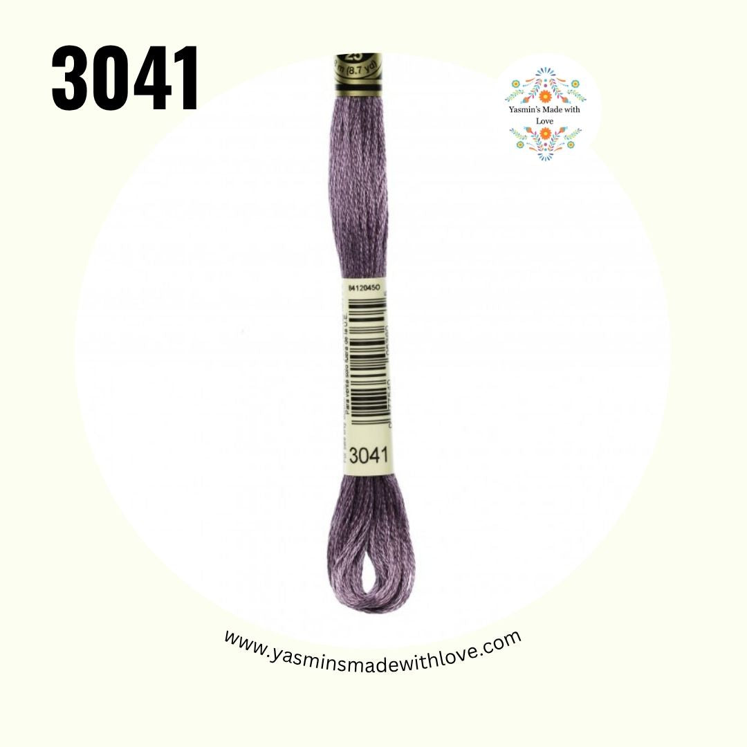 3041 Antique Violet Medium – DMC Mouliné Standard Cotton