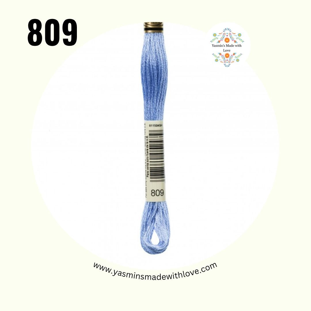 809 Delft Blue – DMC Mouliné Standard Cotton