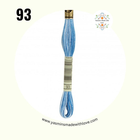 DMC 93 Cornflower Blue – DMC Mouliné Standard Cotton