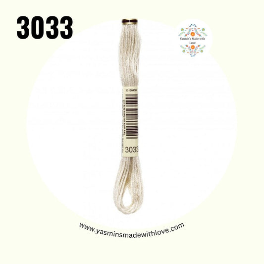 3033 Mocha Brown Very Light – DMC Mouliné Standard Cotton