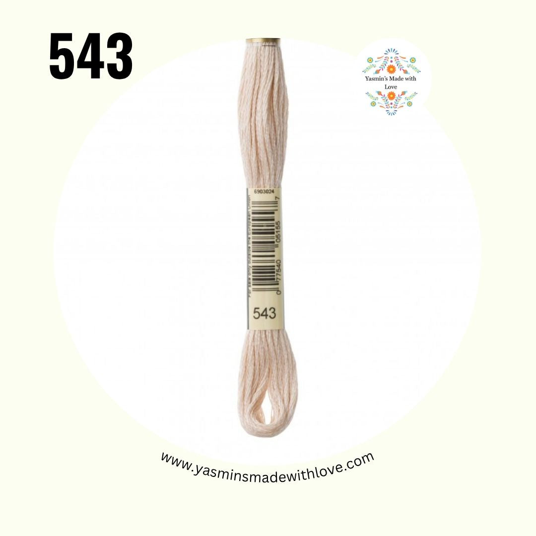 DMC 543 Beige Brown – Ultra Very Light Mouliné Standard Cotton Embroidery Floss