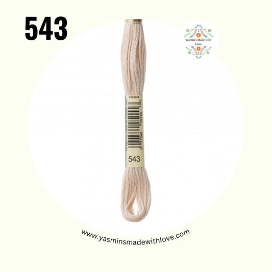 DMC 543 Beige Brown – Ultra Very Light Mouliné Standard Cotton Embroidery Floss