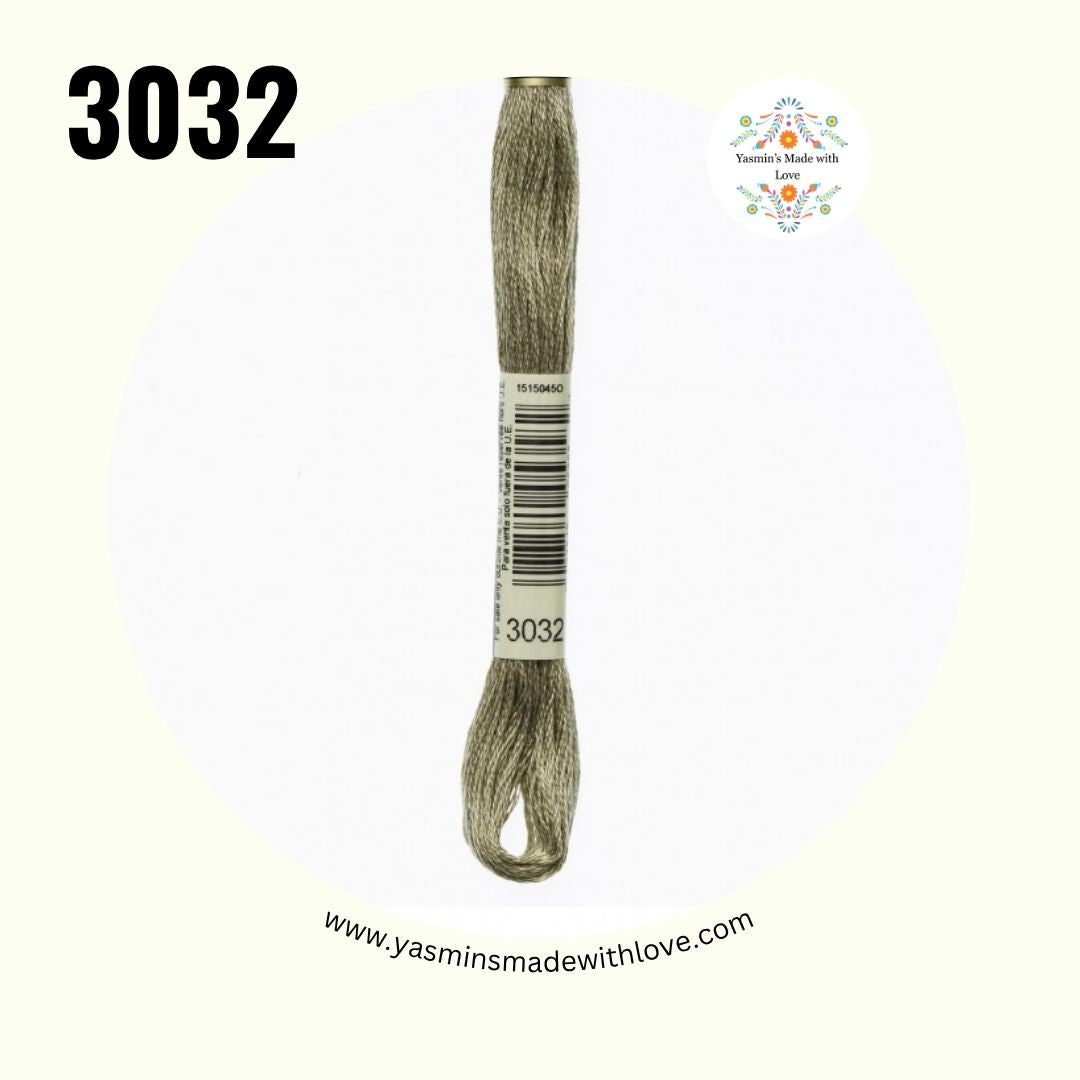 3032 Mocha Brown Medium – DMC Mouliné Standard Cotton
