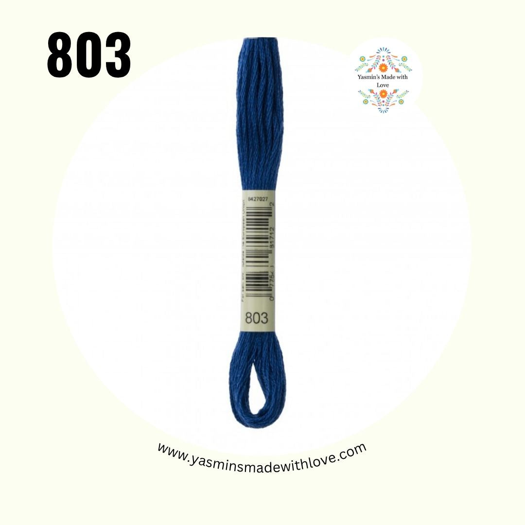 803 Blue Deep – DMC Mouliné Standard Cotton