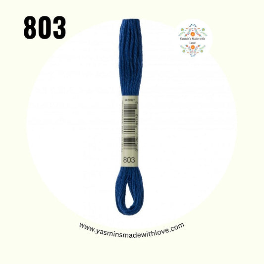 803 Blue Deep – DMC Mouliné Standard Cotton