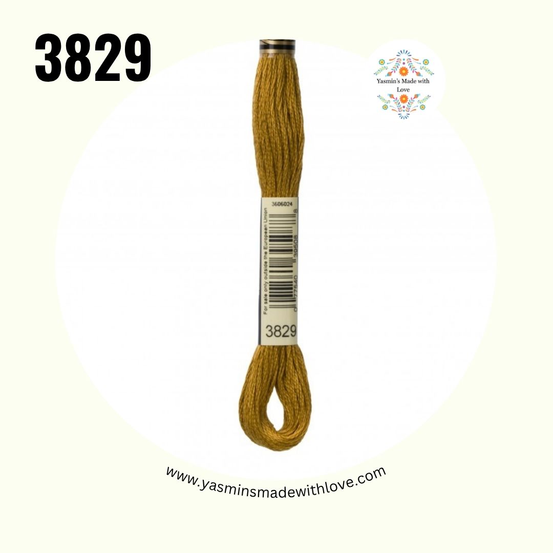 3829 Old Gold Very Dark – DMC Mouliné Standard Cotton