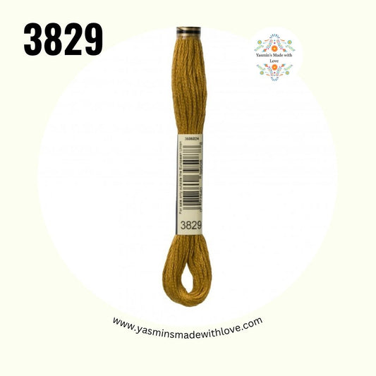 3829 Old Gold Very Dark – DMC Mouliné Standard Cotton