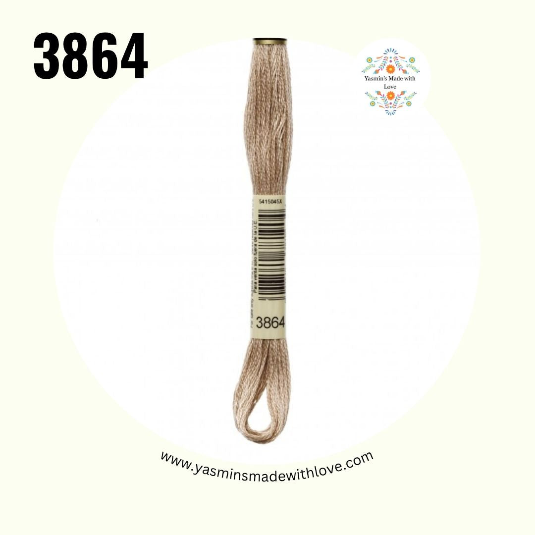 3864 Mocha Beige Light – DMC Mouliné Standard Cotton