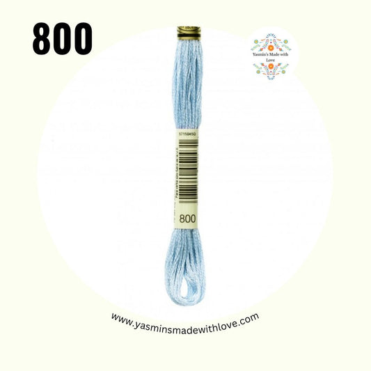 800 Delft Blue Pale – DMC Mouliné Standard Cotton