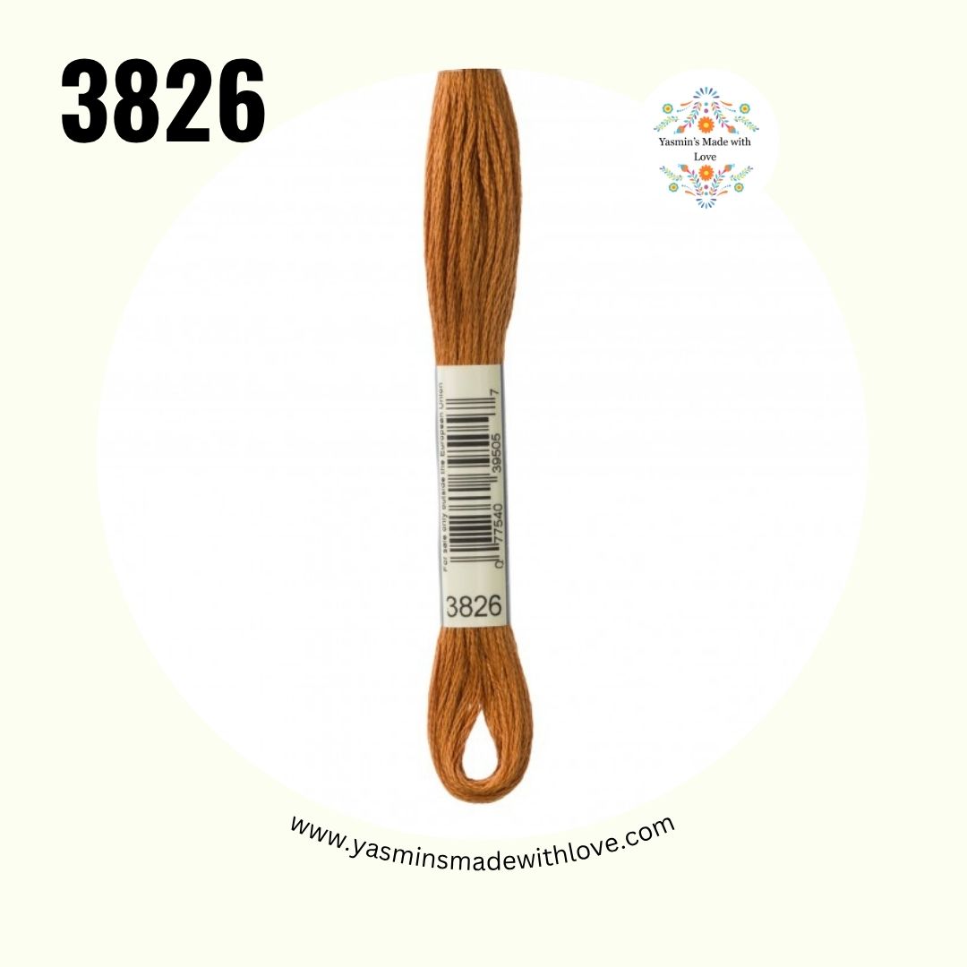 3826 Golden Brown – DMC Mouliné Standard Cotton
