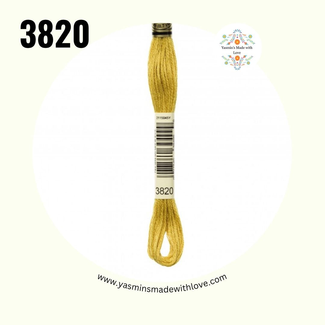 3820 Straw Dark – DMC Mouliné Standard Cotton