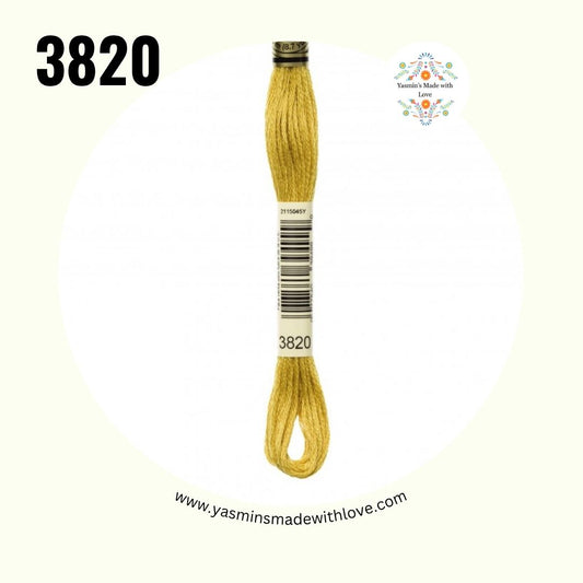 3820 Straw Dark – DMC Mouliné Standard Cotton