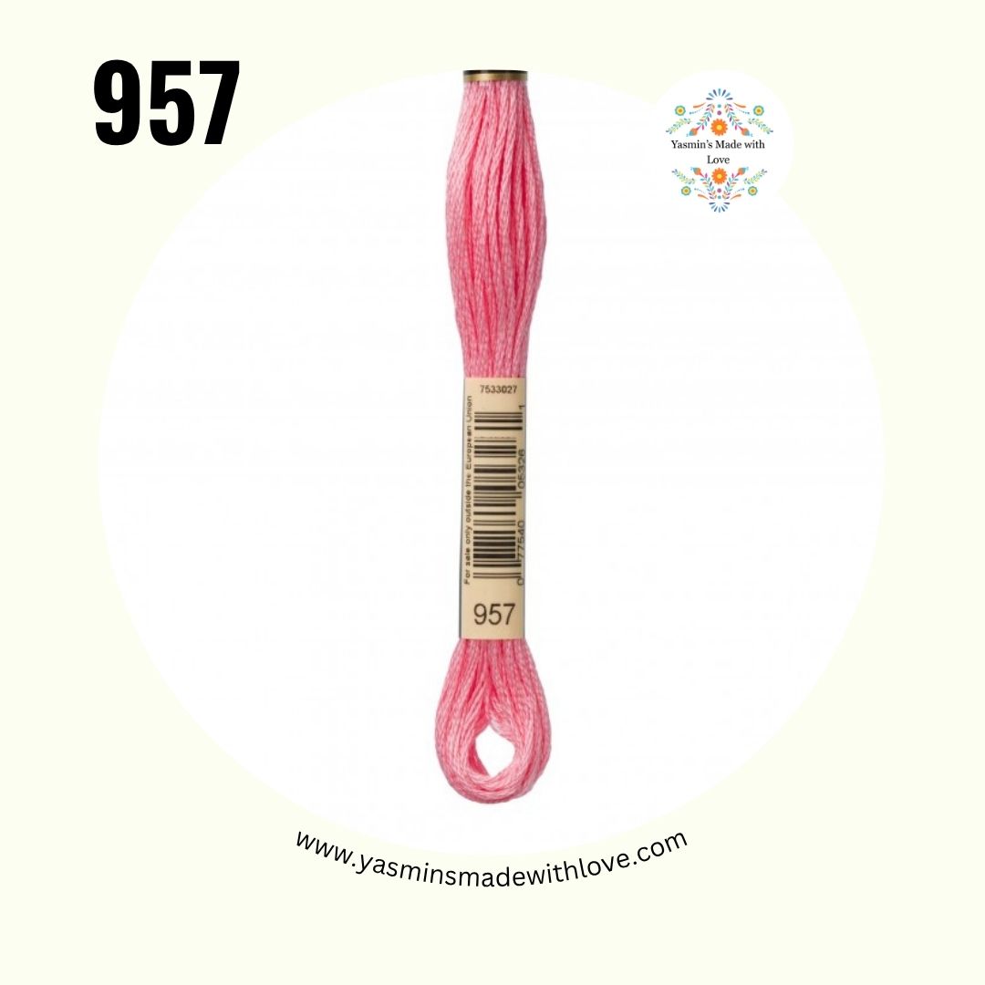 957 Geranium Pale – DMC Mouliné Standard Cotton