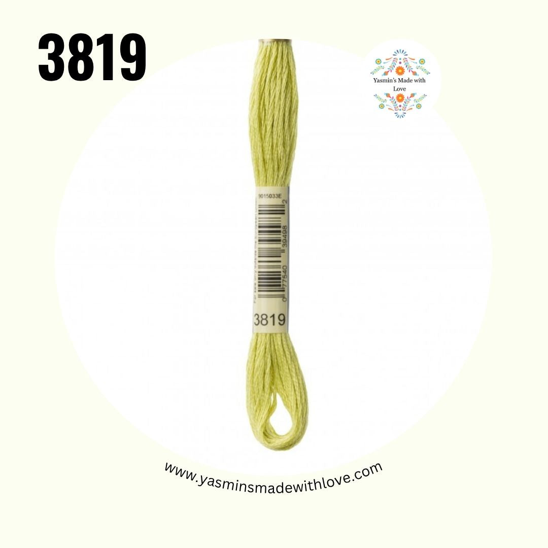 3819 Moss Green Light – DMC Mouliné Standard Cotton