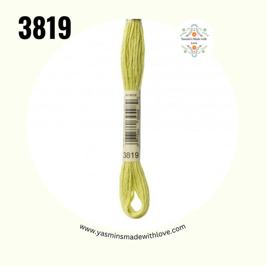 3819 Moss Green Light – DMC Mouliné Standard Cotton