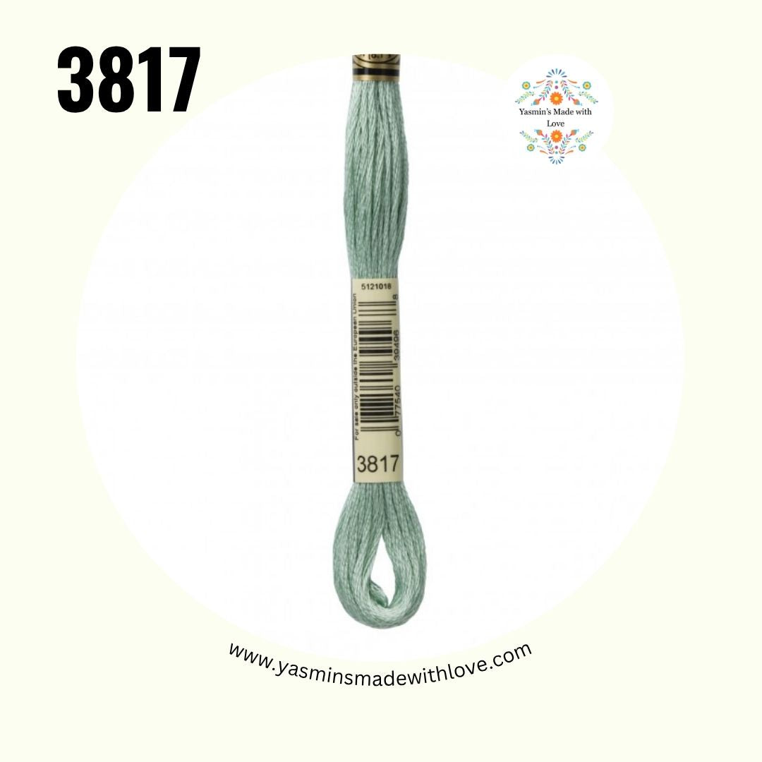 3817 Celadon Green Light – DMC Mouliné Standard Cotton