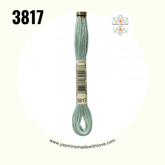 3817 Celadon Green Light – DMC Mouliné Standard Cotton