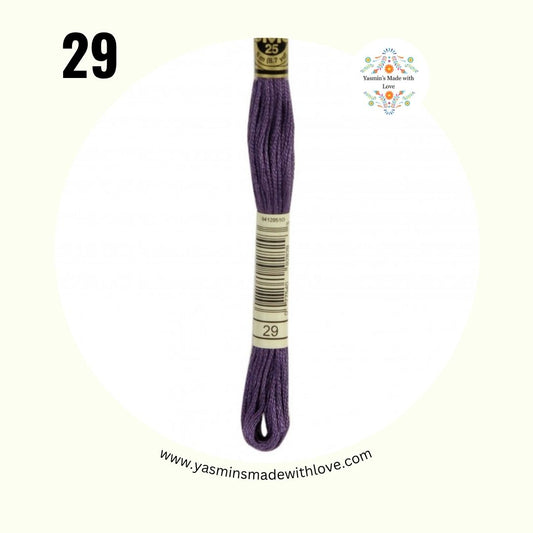 DMC 29 Eggplant – DMC Mouliné Standard Cotton