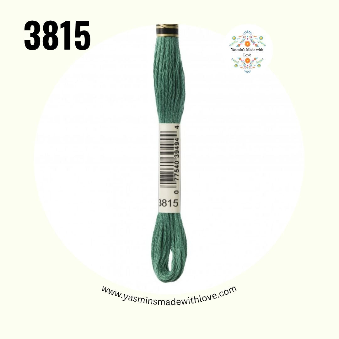 3815 Celadon Green Dark – DMC Mouliné Standard Cotton