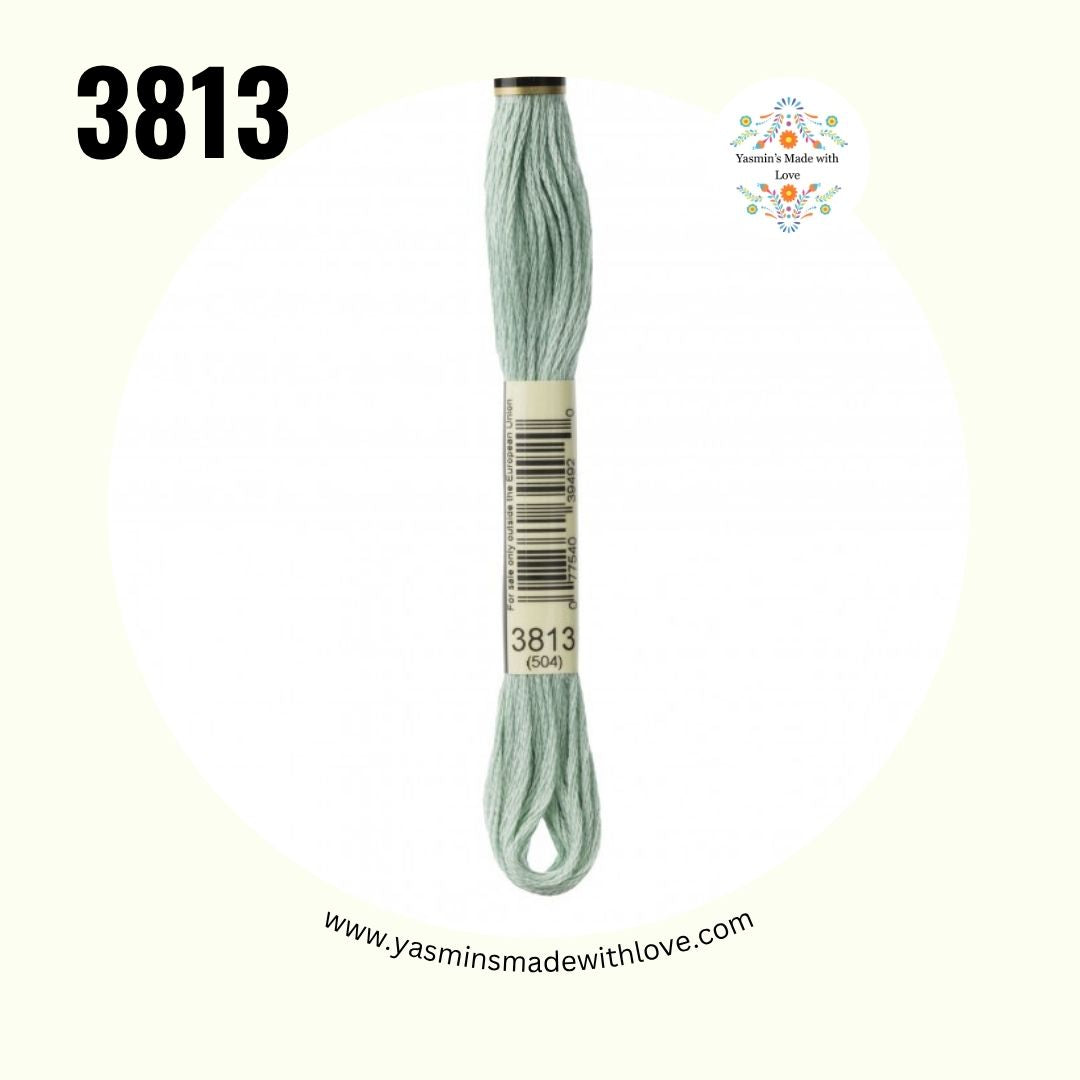 3813 Blue Green Light – DMC Mouliné Standard Cotton