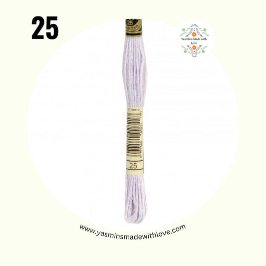 DMC 25 Lavender Ultra Light – DMC Mouliné Standard Cotton