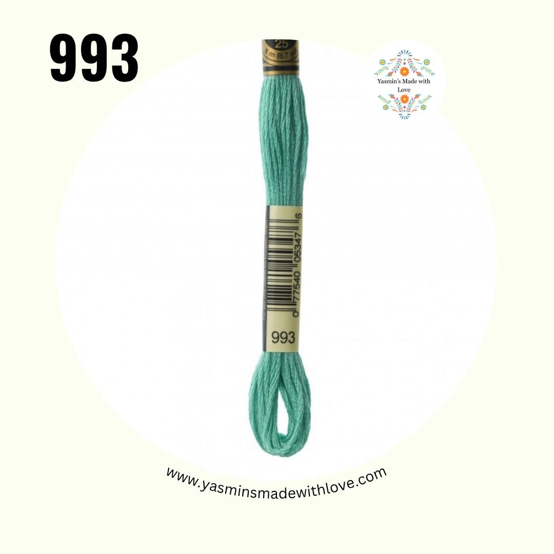 993 Aquamarine Very Light – DMC Mouliné Standard Cotton