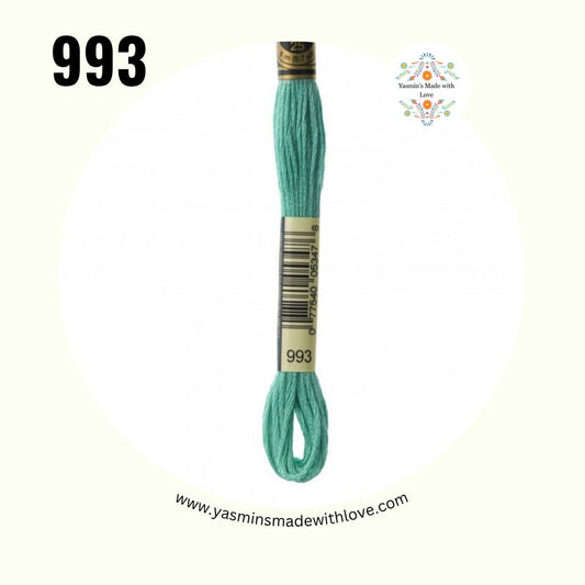 993 Aquamarine Very Light – DMC Mouliné Standard Cotton