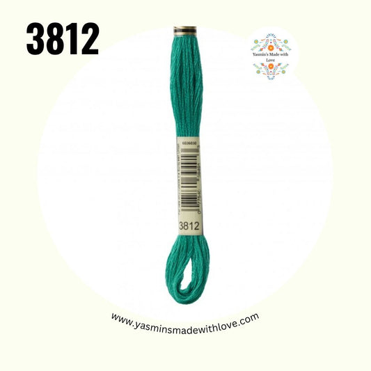 3812 Seagreen Very Dark – DMC Mouliné Standard Cotton