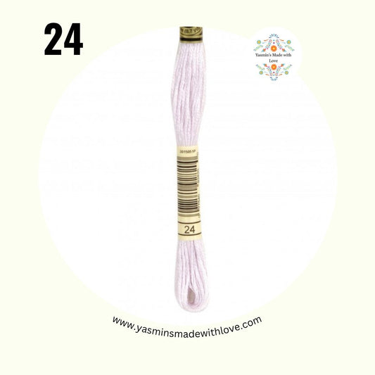 DMC 24 White Lavender – DMC Mouliné Standard Cotton