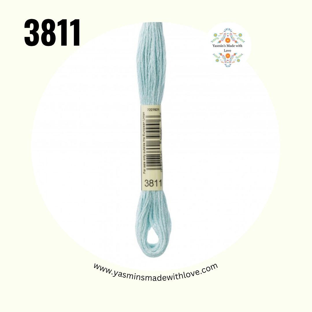 3811 Turquoise Very Light – DMC Mouliné Standard Cotton