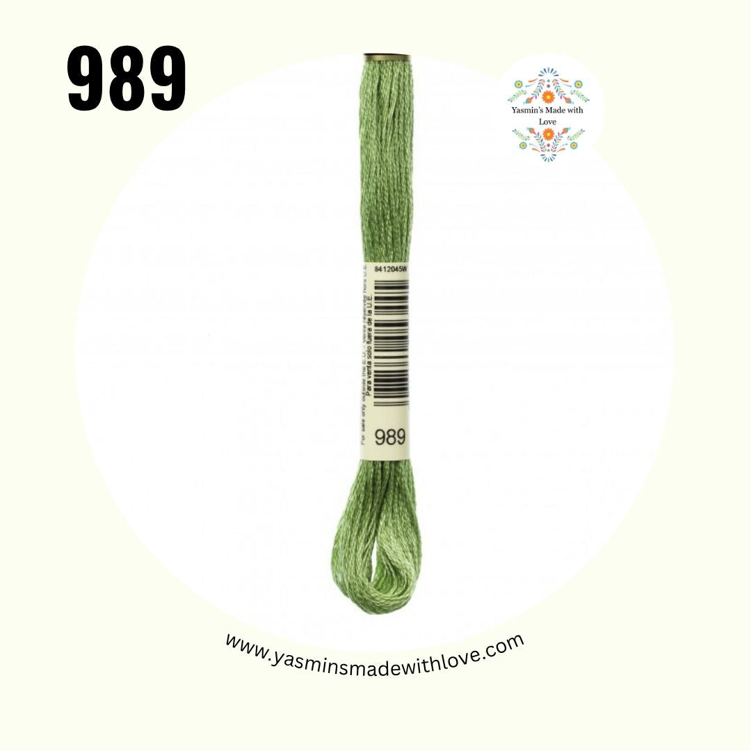 989 Forest Green – DMC Mouliné Standard Cotton