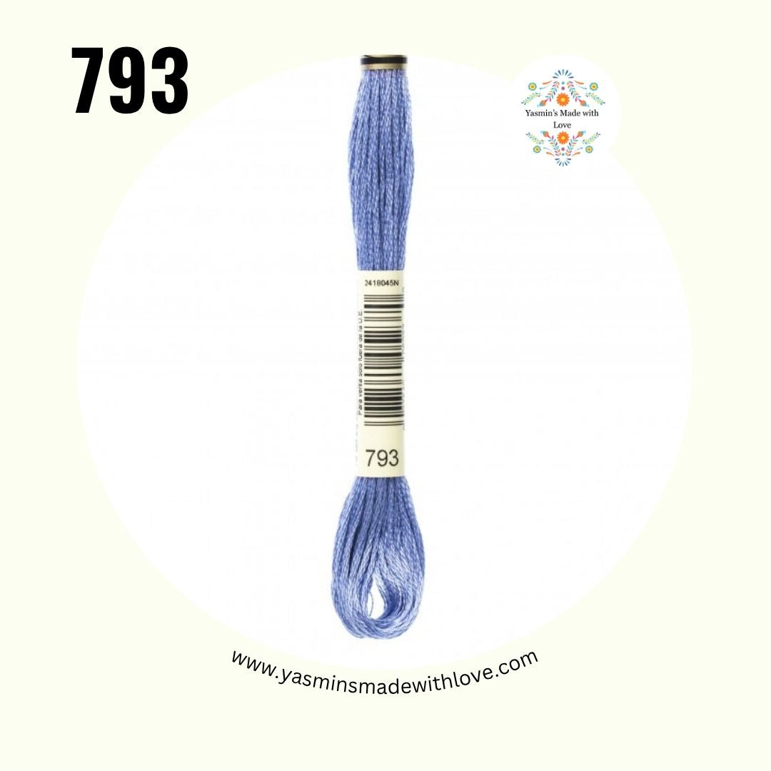 793 Cornflower Blue Medium – DMC Mouliné Standard Cotton