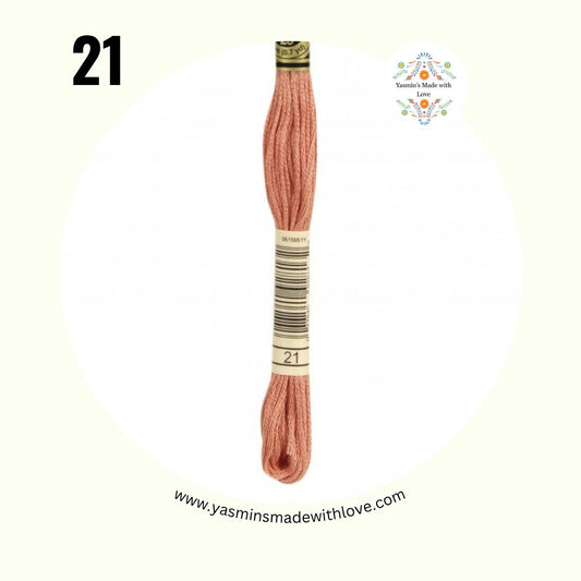 DMC 21 Alizarian Light – DMC Mouliné Standard Cotton
