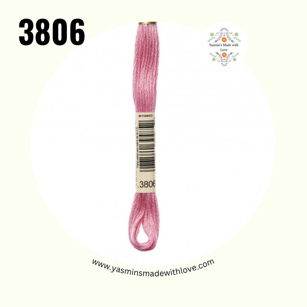 3806 Cyclamen Pink Light – DMC Mouliné Standard Cotto