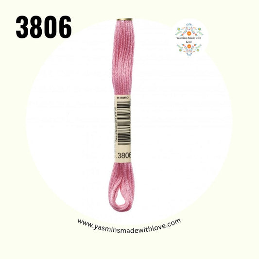 3806 Cyclamen Pink Light – DMC Mouliné Standard Cotto