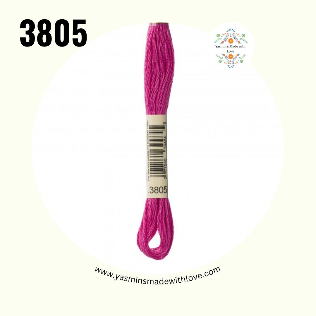 3805 Cyclamen Pink – DMC Mouliné Standard Cotton
