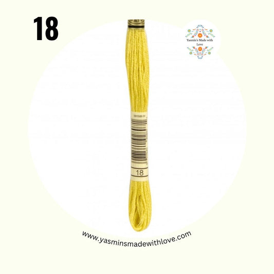 DMC 18 Yellow Plum – DMC Mouliné Standard Cotton