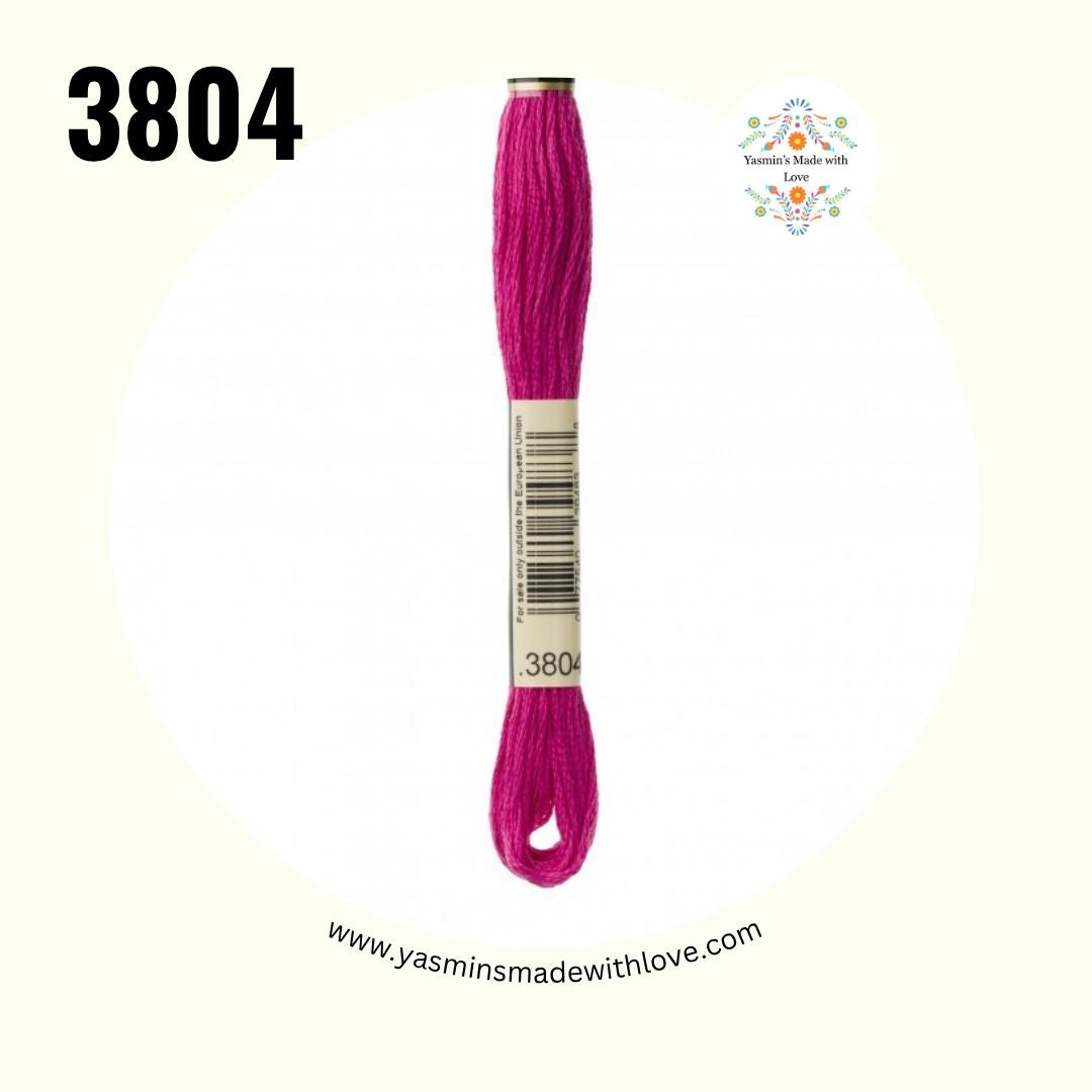 3804 Cyclamen Pink Dark – DMC Mouliné Standard Cotton