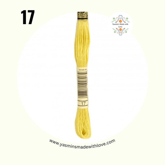 DMC 17 Yellow Plum Light – DMC Mouliné Standard Cotton