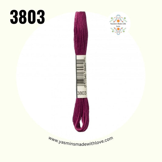 3803 Mauve Dark – DMC Mouliné Standard Cotton