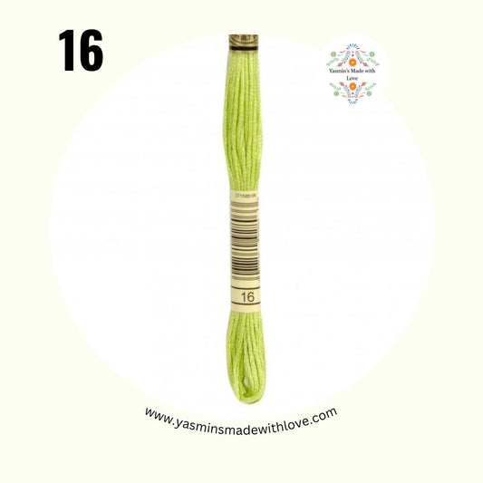 DMC 16 Chartreuse Light – DMC Mouliné Standard Cotton